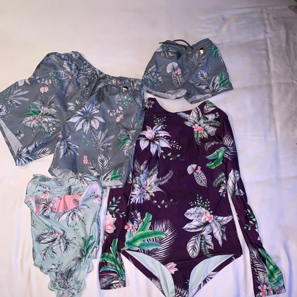 Agua bendita wisteria collection family swim set